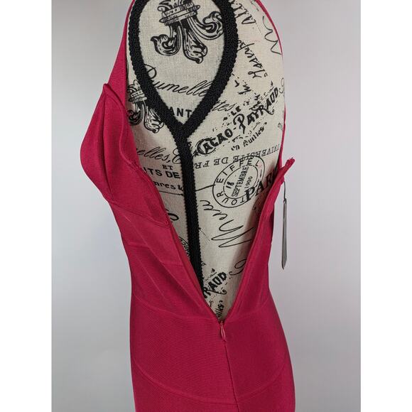 Armani Womens Sm Dress Red Bandage Certificate Authentic Cosmopolitan Strappy - Picture 8 of 16